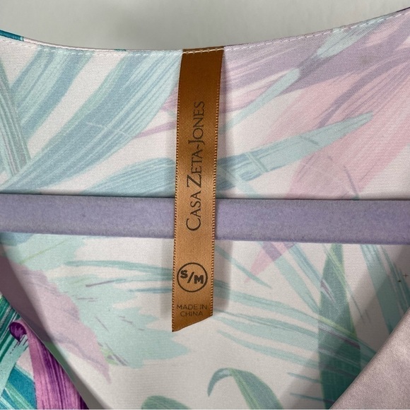 Casa Zeta Jones Lavender Floral Print Caftan - Picture 4 of 8